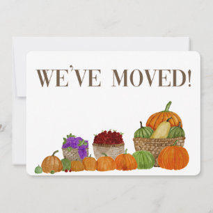 Nous avons bougé ! Faire-part d'adresse Thanksgivi