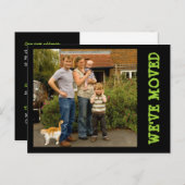 Nous avons bougé ! Nouvelle carte postale (Devant / Derrière)