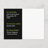 Nous avons bougé ! Nouvelle carte postale (Dos)