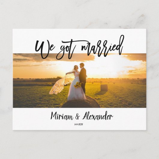 Nous avons choisi la carte postale faire-part Mari (Devant)