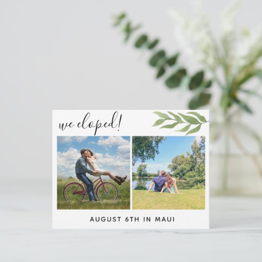 Nous avons choisi la carte postale faire-part mult (Debout devant)