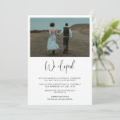 Nous avons choisi le faire-part mariage élégant et (Debout devant)