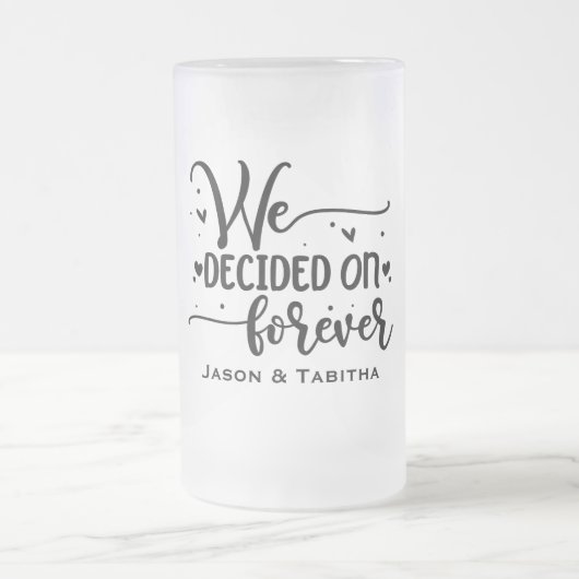 Nous avons décidé de la Mug de bière en verre givr (Centre)