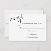 Nous Avons Décidé De Toujours Marier Carte RSVP (Devant)