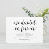 Nous avons décidé pour toujours, invitations du Pa (Debout devant)