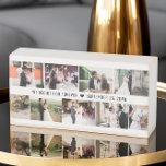 Nous avons décidé sur Forever Mariage Date et phot<br><div class="desc">Mariage photo bloc de bois avec la légende "nous avons décidé pour toujours - date mariage". Le modèle est configuré pour vous permettre d'ajouter jusqu'à 9 photos, affichées sous la forme de 7x paysage horizontal et 2x portrait vertical. Conçu en noir et blanc, mais vous pouvez modifier la palette de...</div>