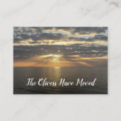 Nous avons déménagé à la plage Carte d'insertion p (Devant)