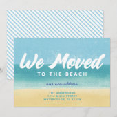 Nous avons déménagé à la plage Faire-part de démén (Devant / Derrière)