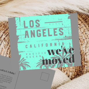 Nous avons déménagé à Los Angeles Carte postale d'