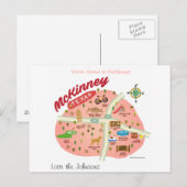 Nous avons déménagé à McKinney Texas Carte postale (Devant / Derrière)