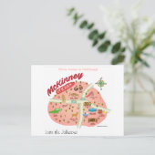 Nous avons déménagé à McKinney Texas Carte postale (Debout devant)