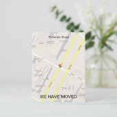 Nous Avons Déménagé Ajouter une Carte Carte Postal (Debout devant)