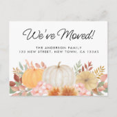 Nous avons déménagé Automne Moving Carte postale F (Devant)