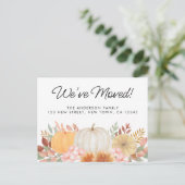 Nous avons déménagé Automne Moving Carte postale F (Debout devant)