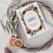 Nous avons déménagé Boho Winter Faire-part carte p