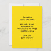 Nous avons déménagé carte Cityscape Yellow 5x7 (Dos)