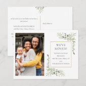 Nous avons déménagé Carte de changement d'adresse  (Devant / Derrière)