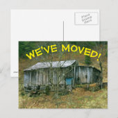 Nous avons déménagé Carte de changement d'adresse (Devant / Derrière)