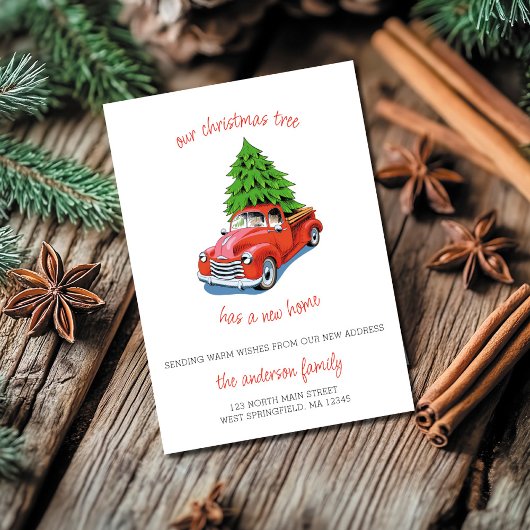 Nous avons déménagé Carte de Noël Nouvelle adresse