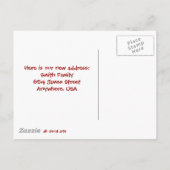 Nous avons déménagé carte postale avec camion de d (Dos)