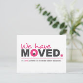 Nous avons déménagé Carte postale d'annonce de dém (Debout devant)