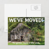 Nous avons déménagé Carte postale de changement d' (Devant / Derrière)