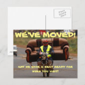 Nous avons déménagé Carte postale de changement d' (Devant / Derrière)