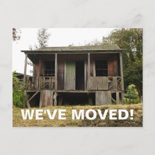 Nous avons déménagé Carte postale de changement d' (Devant)