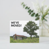Nous avons déménagé Carte postale de changement d' (Debout devant)