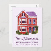 NOUS AVONS DÉMÉNAGÉ | Carte postale de la maison à (Devant / Derrière)