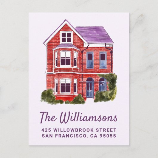 NOUS AVONS DÉMÉNAGÉ | Carte postale de la maison à (Devant)