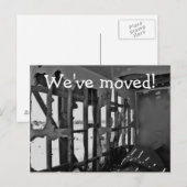 Nous avons déménagé ! carte postale de maison détr (Devant / Derrière)