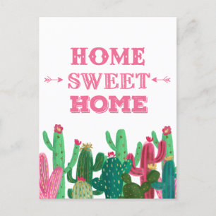 Nous avons déménagé Carte postale Home Sweet Home