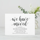 Nous avons déménagé, Cartes d'invitation de la Fêt (Debout devant)