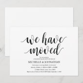 Nous avons déménagé, Cartes d'invitation de la Fêt (Devant / Derrière)