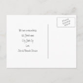 Nous avons déménagé cartes postales avec fleur d'H (Dos)