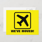 Nous avons déménagé cartes postales pour nouvelle (Devant / Derrière)