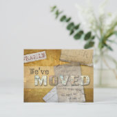 "Nous avons déménagé" Changement d'adresse Carte p (Debout devant)
