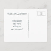 "Nous avons déménagé" changement d'adresse carte p (Dos)