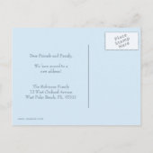 Nous avons déménagé dans une nouvelle carte postal (Dos)