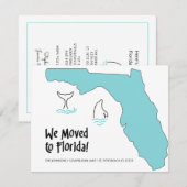 Nous avons déménagé en Floride Carte et dauphins N (Devant / Derrière)