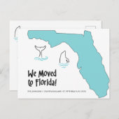 Nous avons déménagé en Floride Carte et les dauphi (Devant / Derrière)