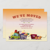 Nous avons déménagé Faire-part (Devant / Derrière)