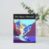 Nous avons déménagé Faire-part Alaska Canada Idaho (Debout devant)