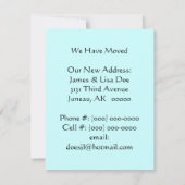 Nous avons déménagé Faire-part Alaska Canada Idaho (Dos)