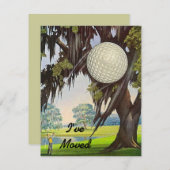 Nous avons déménagé Faire-part Golf Bouge (Devant / Derrière)