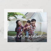 Nous Avons Déménagé | Faire-part simple de déplace (Devant / Derrière)