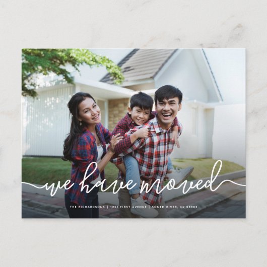 Nous Avons Déménagé | Faire-part simple de déplace (Devant)