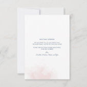 Nous avons déménagé Floral Bourgogne Faire-part de (Dos)