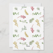 Nous avons déménagé Gold Winter Moving Faire-part (Dos)